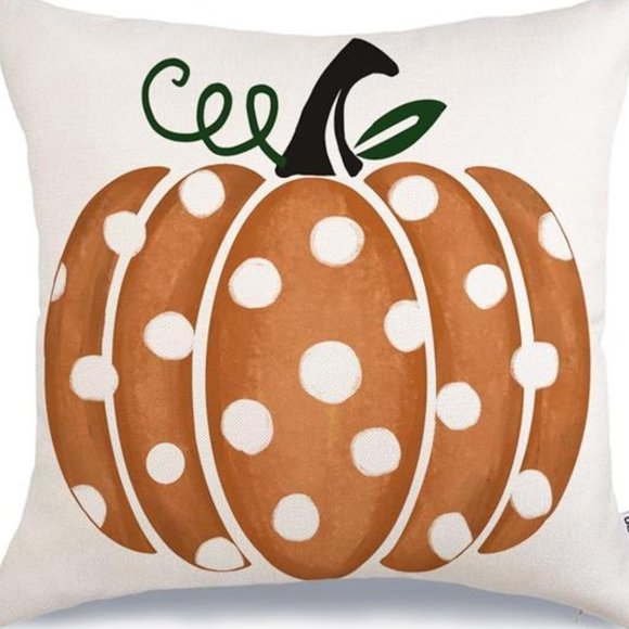 Pumpkin Decorative Pillow Cover Case Thanksgiving Farmhouse Cottage Fall Decor - Picture 4 of 10